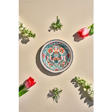 Emsan Hasbahçe 21 cm Pasta Tabağı