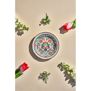 Emsan Hasbahçe 21 cm Pasta Tabağı