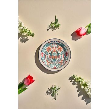 Emsan Hasbahçe 21 cm Pasta Tabağı