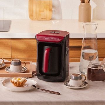 Emsan Hatır Közde Cherry Red Türk Kahve Makinesi