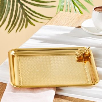 Emsan Leafy Gold Kare Tepsi