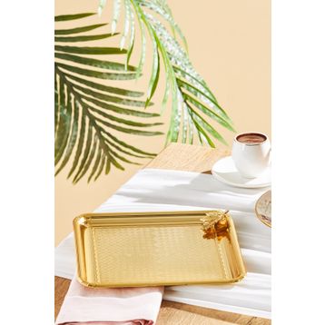 Emsan Leafy Gold Kare Tepsi