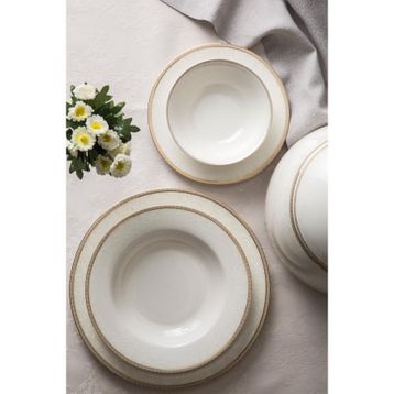 Emsan Legacy Riva New Bone 60 Parça Yemek Takımı
