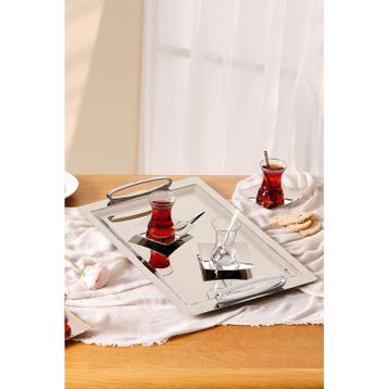 Emsan Lukas 19 Parça 125 ml Platin Çay Seti