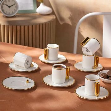 Emsan Modern 80 ml 6'lı Kahve Fincan Takımı
