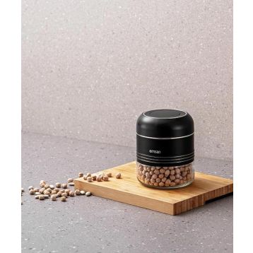 Emsan Moko 420 ml Siyah Saklama Kavanozu
