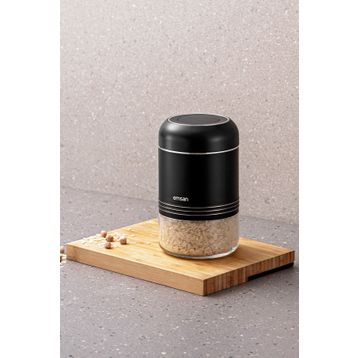 Emsan Moko 650 ml Siyah Saklama Kavanozu