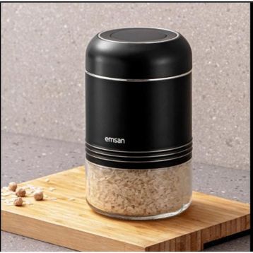 Emsan Moko 900 ml Siyah Saklama Kavanozu