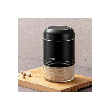 Emsan Moko 900 ml Siyah Saklama Kavanozu
