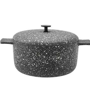 Emsan Perge 24 cm Gri Derin Granit Döküm Tencere