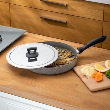 Emsan Rosa 30 cm Granit Balık Tavası