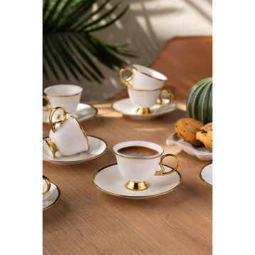 Emsan Rozzental 80 ml 6'lı Kahve Fincan Takımı