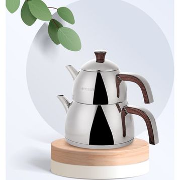Emsan Yudum İndüksiyon Tabanlı Wood Çaydanlık