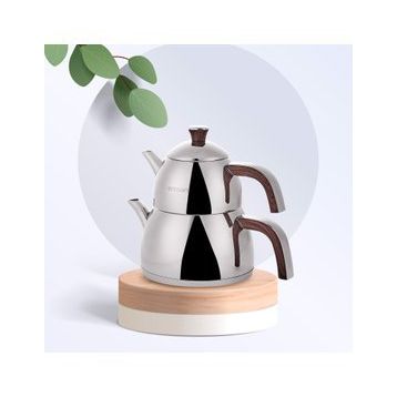 Emsan Yudum İndüksiyon Tabanlı Wood Çaydanlık