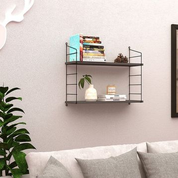 Endpa Armoni 2 20x72 cm Antrasit Raflı Set