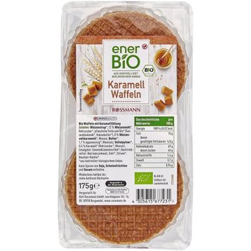 Enerbio 175 gr Organik Karamelli Gofret