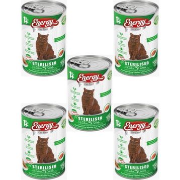 Energy Cat Food Somonlu Kısırlaştırılmış 5x400 gr Kedi Maması