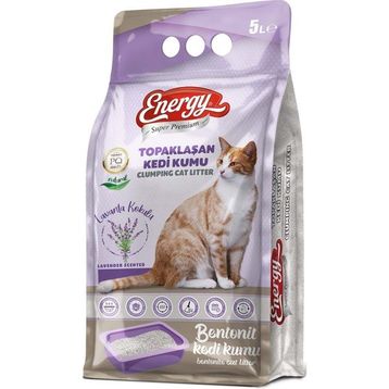 Energy Lavanta Kokulu Bentonit 4x5 lt Topaklaşan Kedi Kumu
