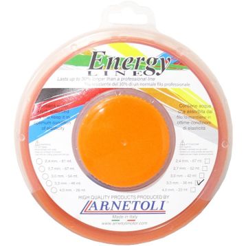 Energy NYR33036 S Misina 3.3 mm 36 m Turuncu Kare Su Depolu Line Arnetoli