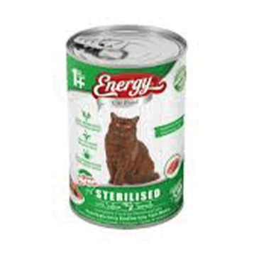 Energy Somonlu Kısırlaştırılmış 6x400 gr Kedi Maması