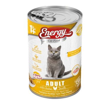 Energy Tavuklu 6x415 gr Yetişkin Islak Kedi Maması