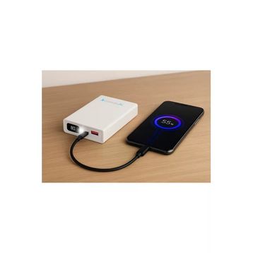 Enerx ENR-P10188DC 10.000 mAh 2.1 Amper Dijital Göstergeli Beyaz Powerbank