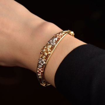Engin Gold 14 Ayar Altın Dorika Kelepçe Bilezik