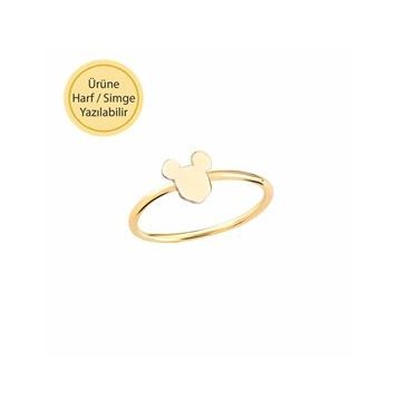 Engin Gold 14 Ayar Altın Mickey Mouse Yüzük