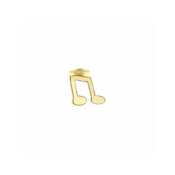 Engin Kuyumculuk 14 Ayar Altın Tek Nota Müzik Küpe