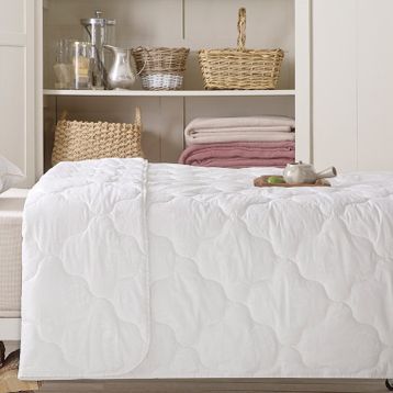 English Home Comfy Beyaz Pamuk 195x215 cm Çift Kişilik Yorgan