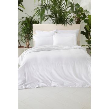English Home Crystal Ipeksi Twill Beyaz King Size Nevresim Takımı