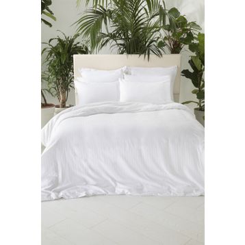 English Home Crystal Ipeksi Twill Beyaz King Size Nevresim Takımı