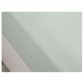 English Home Düz Seledon Çift Kişilik Lastikli Çarşaf