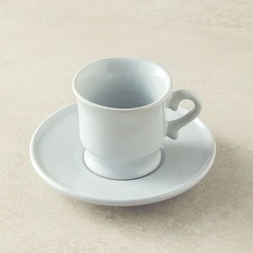 English Home Elite Seramik 4 Parça 2 Kişilik 90 ML Gri Kahve Fincan Takımı