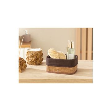 English Home Gina Bambu 20x15x10 cm Koyu Kahve Sepet