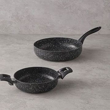 English Home Granada Alüminyum 2 Parça 20x26 cm Siyah Tava Sahan Seti