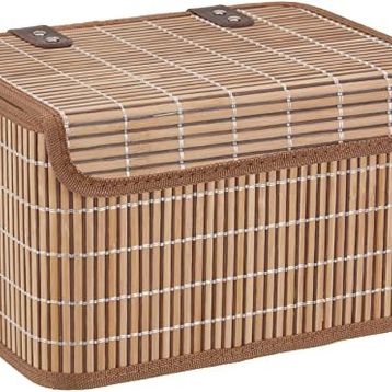 English Home Hardwood Bambu Kahverengi 28x20x18 cm Saklama Kutusu