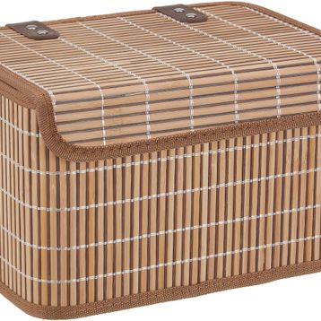 English Home Hardwood Bambu Kahverengi 28x20x18 cm Saklama Kutusu