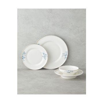 English Home Serenity Blue Bone Porselen 24 Parça 6 Kişilik Lacivert Yemek Takımı