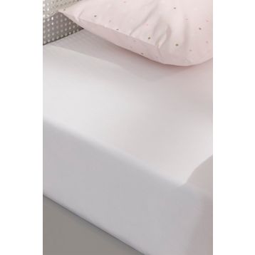 English Home Soft Pamuklu Lastikli Bebe Beyaz 70x140 cm Çarşaf