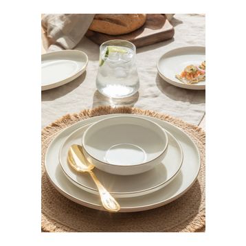English Home Torino Porselen Pamuk 27 Parça 6 Kişilik Gold Yemek Takımı