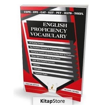 English Proficiency Vocabulary Mustafa Demir Pelikan Tıp Teknik Yayınları