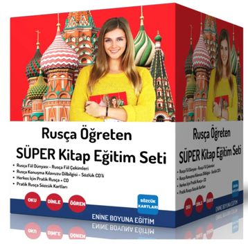 Enine Boyuna Rusça Kitap Seti 2500 Sayfalık 4 Kitap Seti