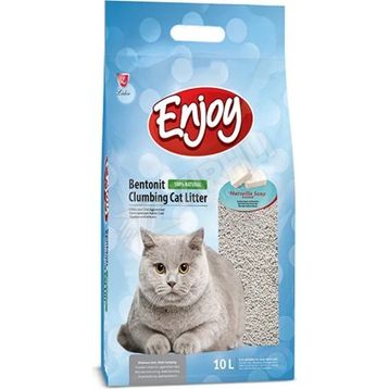 Enjoy 10 lt Marsilya Sabunu Kokulu Topaklanan Bentonit Doğal Kedi Kumu