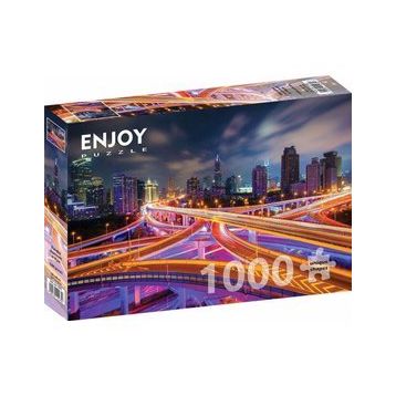 Enjoy 1000 Parça Gece Şangay Şehir Merkezi Puzzle