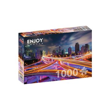 Enjoy 1000 Parça Gece Şangay Şehir Merkezi Puzzle