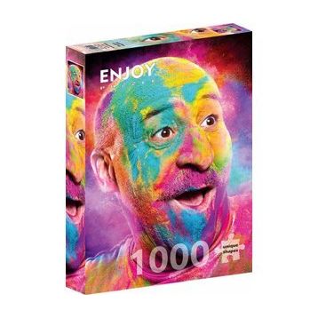 Enjoy 1000 Parça Rengarenk Yüz İfadesi Puzzle