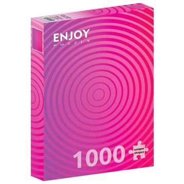 Enjoy 1000 Parçalık Mor Pembe Daire Gradyan Puzzle