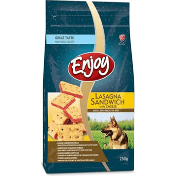 Enjoy 250 gr Sandviç Kare Peynirli Köpek Ödül Bisküvisi