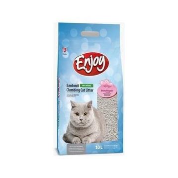 Enjoy Bentonit Topaklanan Bebek Pudralı 10 lt Kedi Kumu